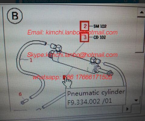 Cina F9.334.002  XL105 SM102 CD102 pneumatic cylinder D16 H50 use for offsetpress machines F9.334.002/02 fornitore