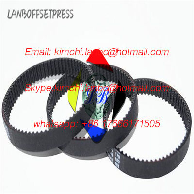 Gates 210HTD3M-9MM Roller drive belts V tip type offset printing machine belt fornitore